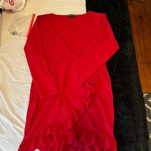 brand new never worn red plt dress
